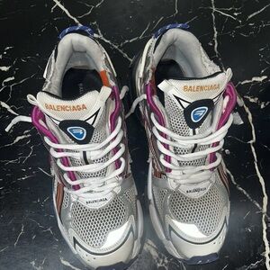 Balenciaga Kids Silver Sneakers